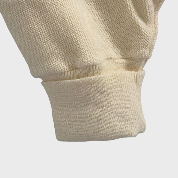 Vintage IZOD V-Neck Button-Front Golf Cardigan Mens XL Cream Long-Sleeve Sweater - Picture 7 of 11